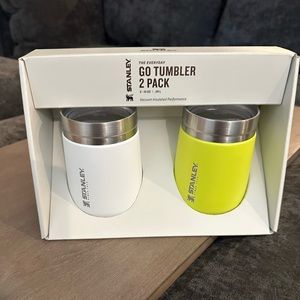 Stanley 2pk 10oz Stainless Steel Everyday Go Tumblers - White/Electric Yellow